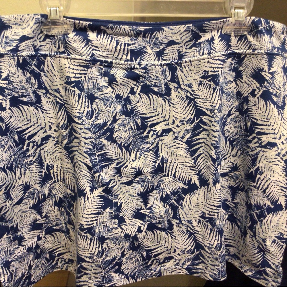 Tranquility by Colorado Clothing Blue and White Fern Print Skort